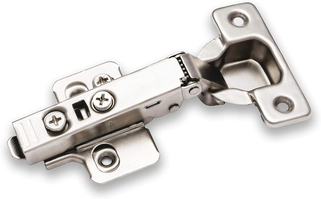 2-Pack Full Overlay Frameless Soft-Close European Hinges, 110° 3D Adjustable, Clip-On Concealed Kitchen Cabinet Door