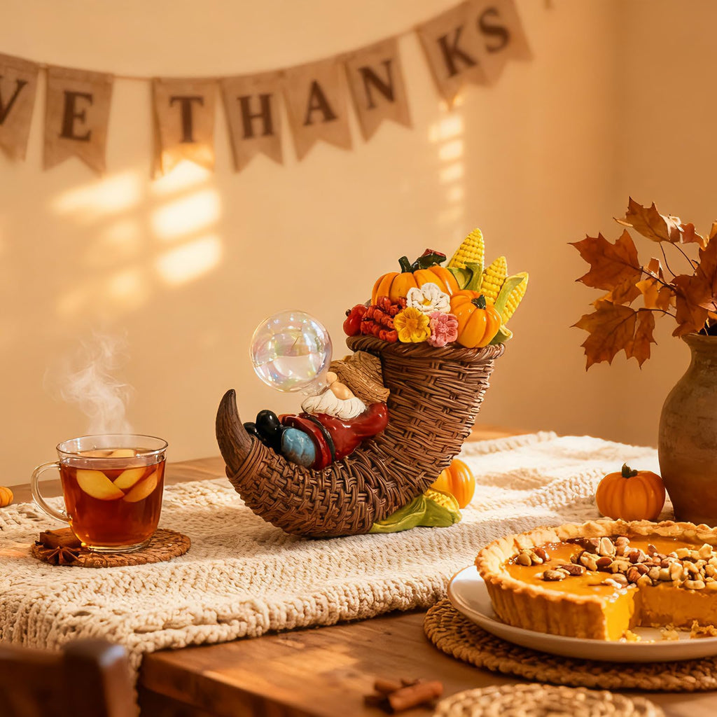 Fall Gnomes Indoor Thanksgiving Gnomes Decorations Tabletop Cornucopia for Fall Decorations Themed Dream of Harvest