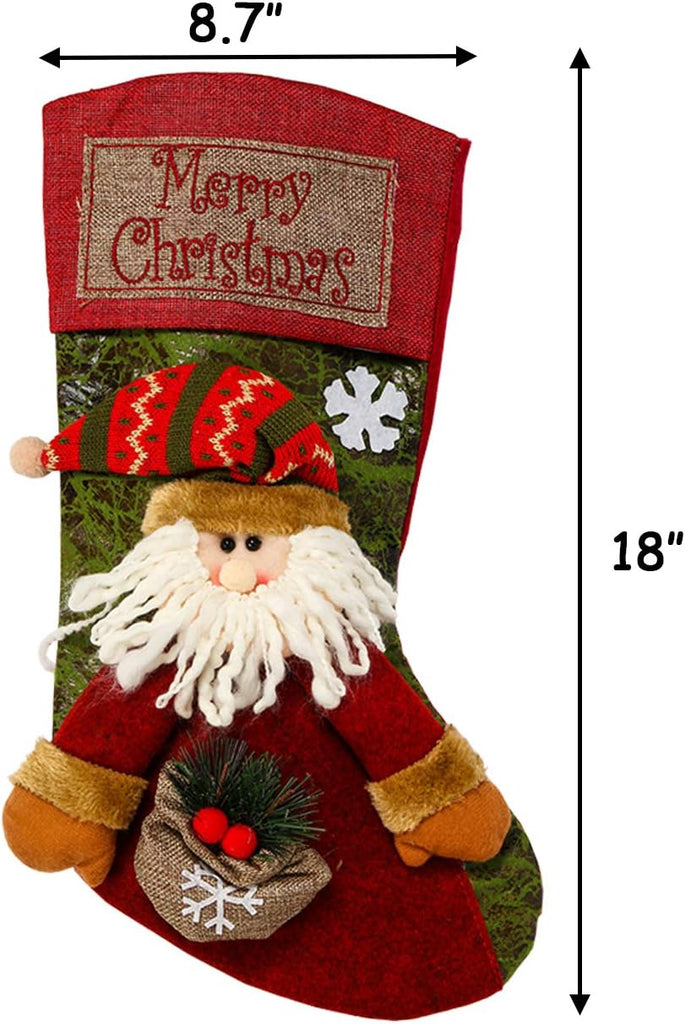 18" Classic Large Stockings - Set of 3