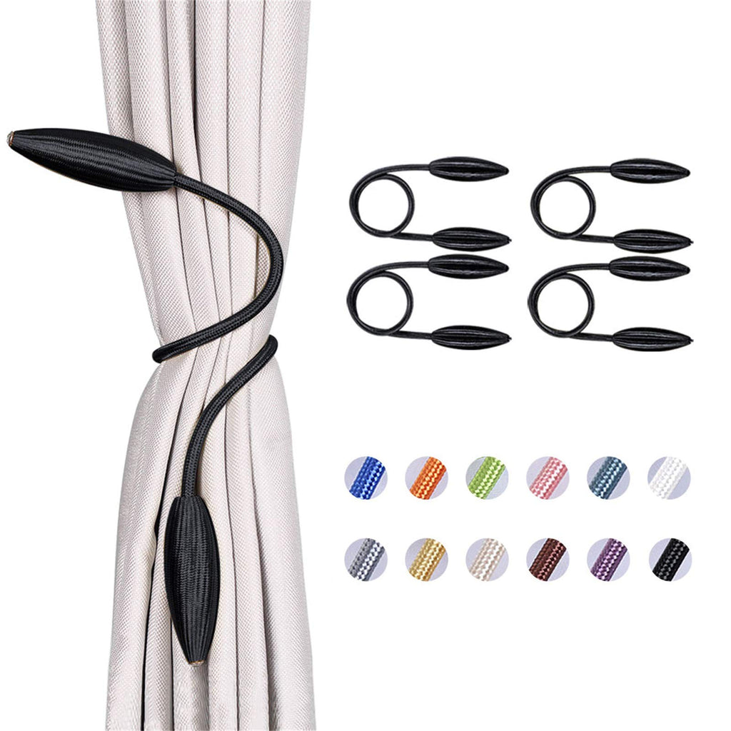 DIY Curtain Tiebacks Clips Crystal Decorative Creative Twist Drape Tie Backs European Style Random Modelling - 4 Pack
