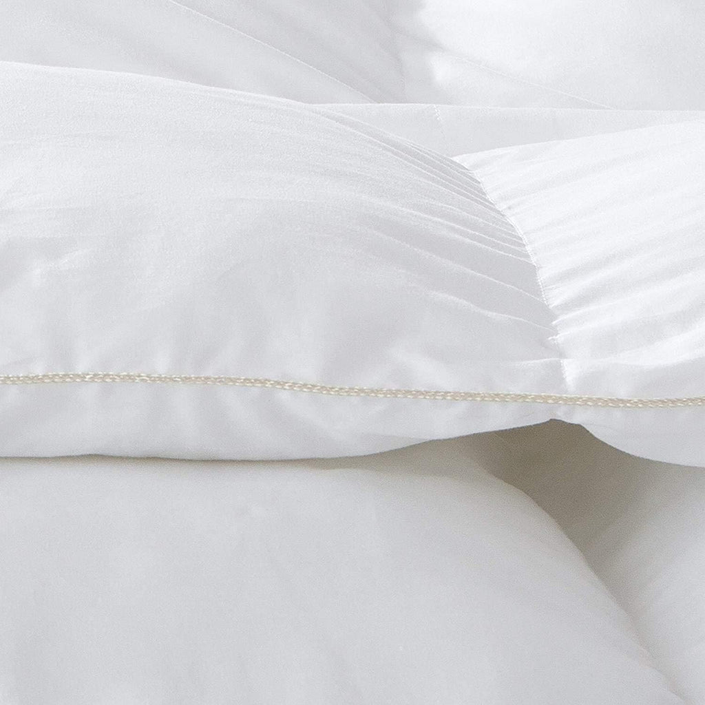 Luxurious Twin/Twin XL Size Goose Down Fiber Waterfowl Feather Fiber Comforter Duvet, 100% Egyptian 