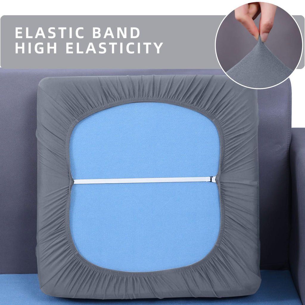 Waterproof Sectional Sofa Cushion Covers, L Shape Couch Slipcovers