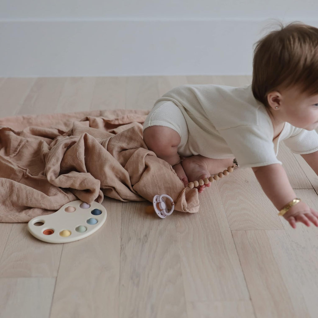 Muslin Baby Swaddle Blanket | 100% Organic Cotton (Natural)