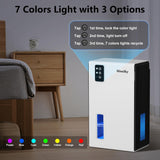 Dehumidifier, 95 OZ Dehumidifiers for Home,(1100 sq.ft) Dehumidifiers for Basement Bathroom Bedroom with Auto Shut Off
