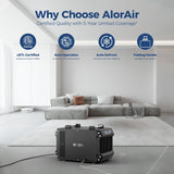 Crawlspace Dehumidifiers, 145 Pint Commercial Dehumidifier for Basements with Drain Hose, 1
