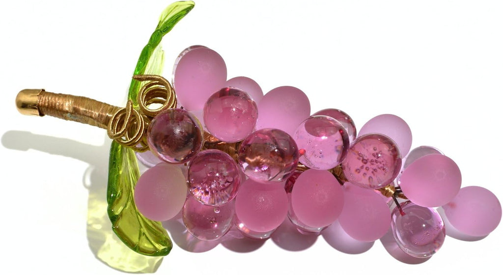 Murano Art Glass Grapes Cluster (Dusty Rose)