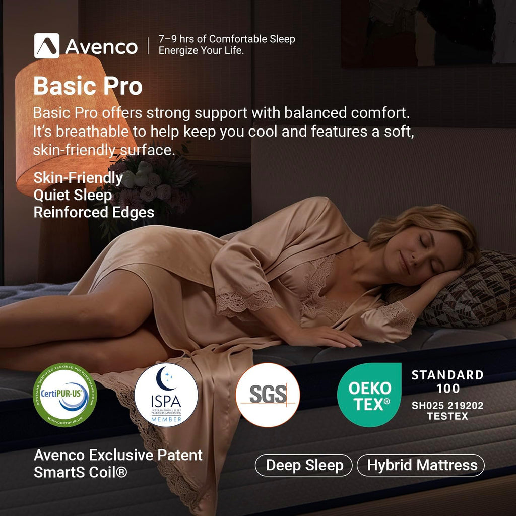 SleepSphere 12 Inch King Size Mattress, King Mattresses with Smart Coil Spring Technology for Pressure Relief