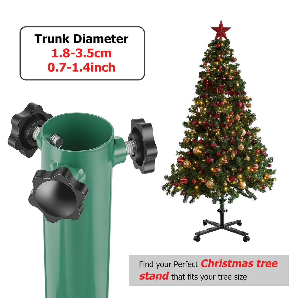 Max 7.5FT Christmas Tree Stand Base with Wheels, Artificial Trees