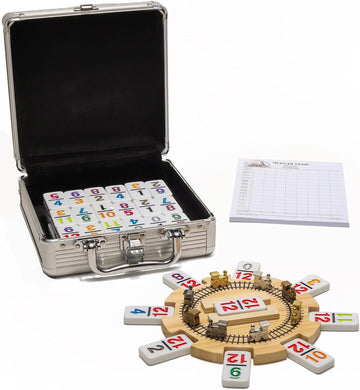 Mexican Train Dominoes Set Double 12 Color with Numbers