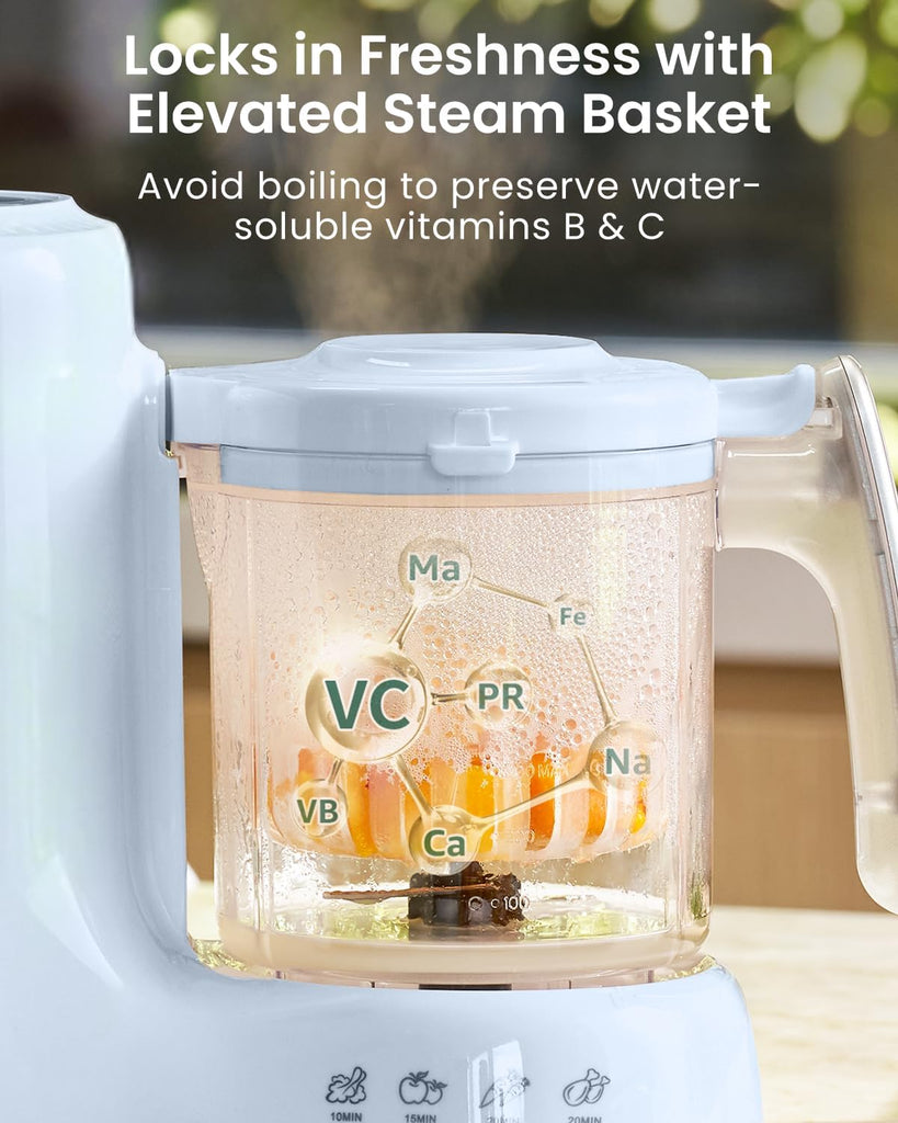 Baby Food Maker, Steamer & Blender Baby Food Processor, Blue