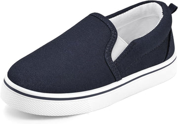Toddler Sneakers for Girls Boys Slip On Canvas Walking Shoes