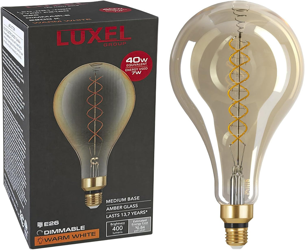 Oversized Edison LED Light Huge Bulb Vintage PS52(PS160) 7W Equivalent 40W