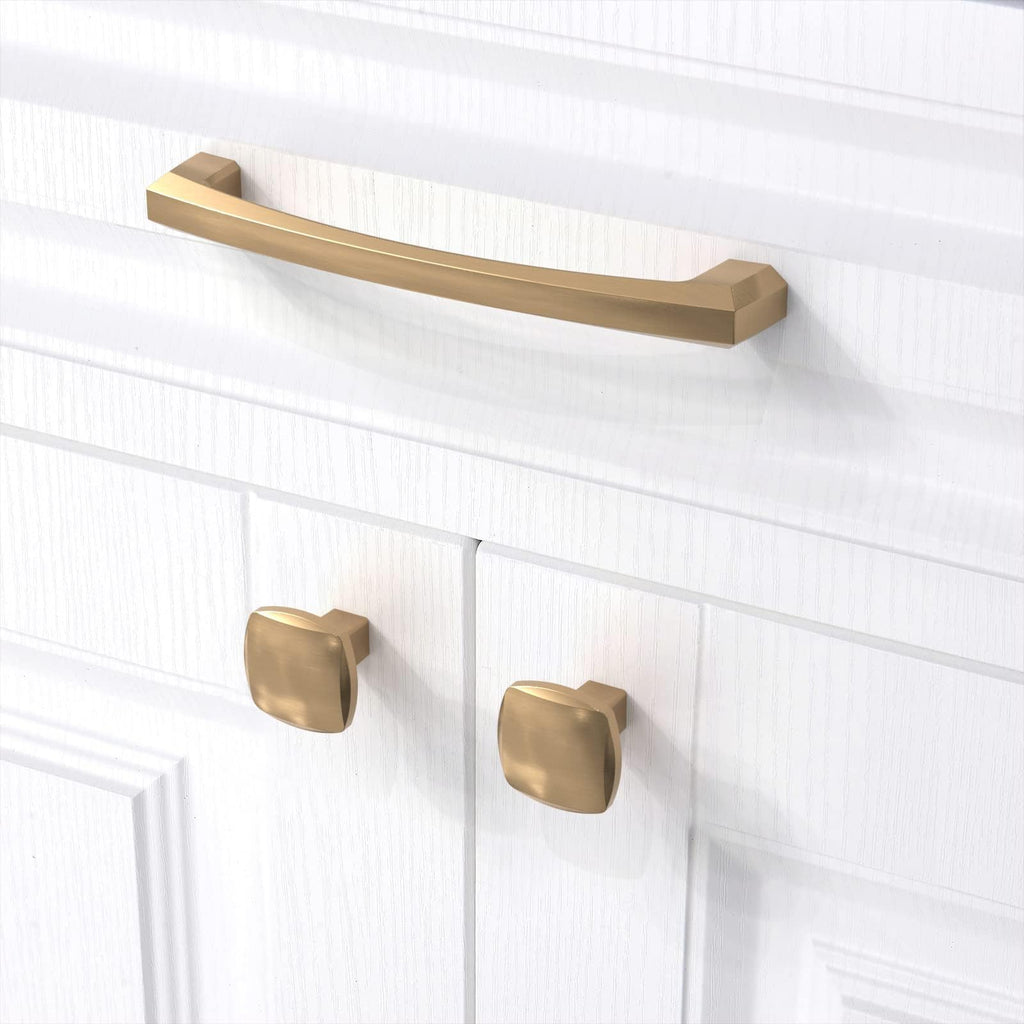 10 Pack Champagne Bronze Cabinet Pulls 7.5 Inch(192MM) Hole Centers Kitchen Cabinet Handles Hardware