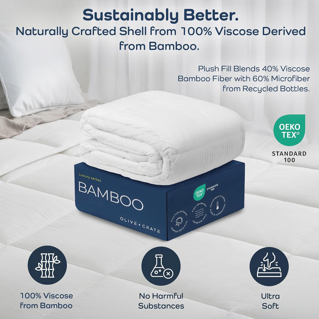 Cooling Down Alternative Comforter - Hypoallergenic Queen Duvet Insert Lightweight