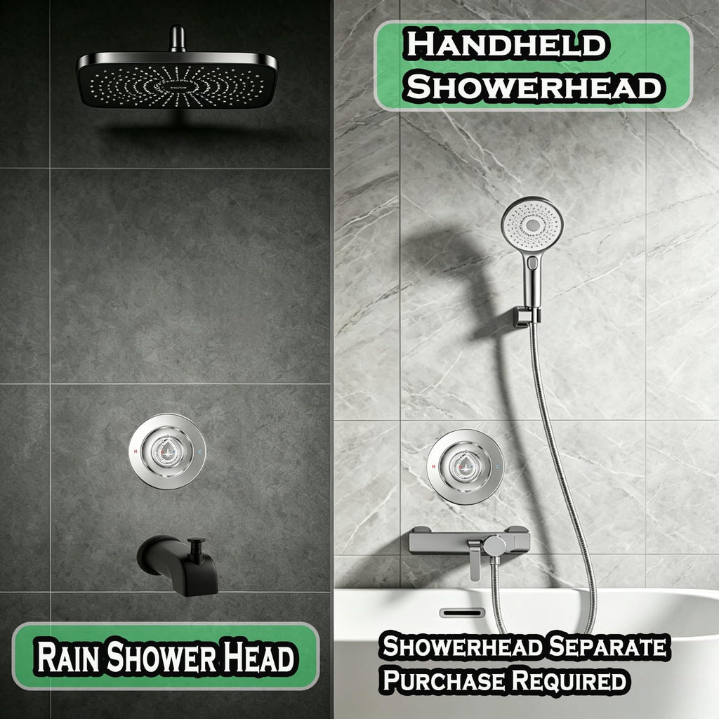 Shower Knob Trim Replacement Kit with Cover Plate