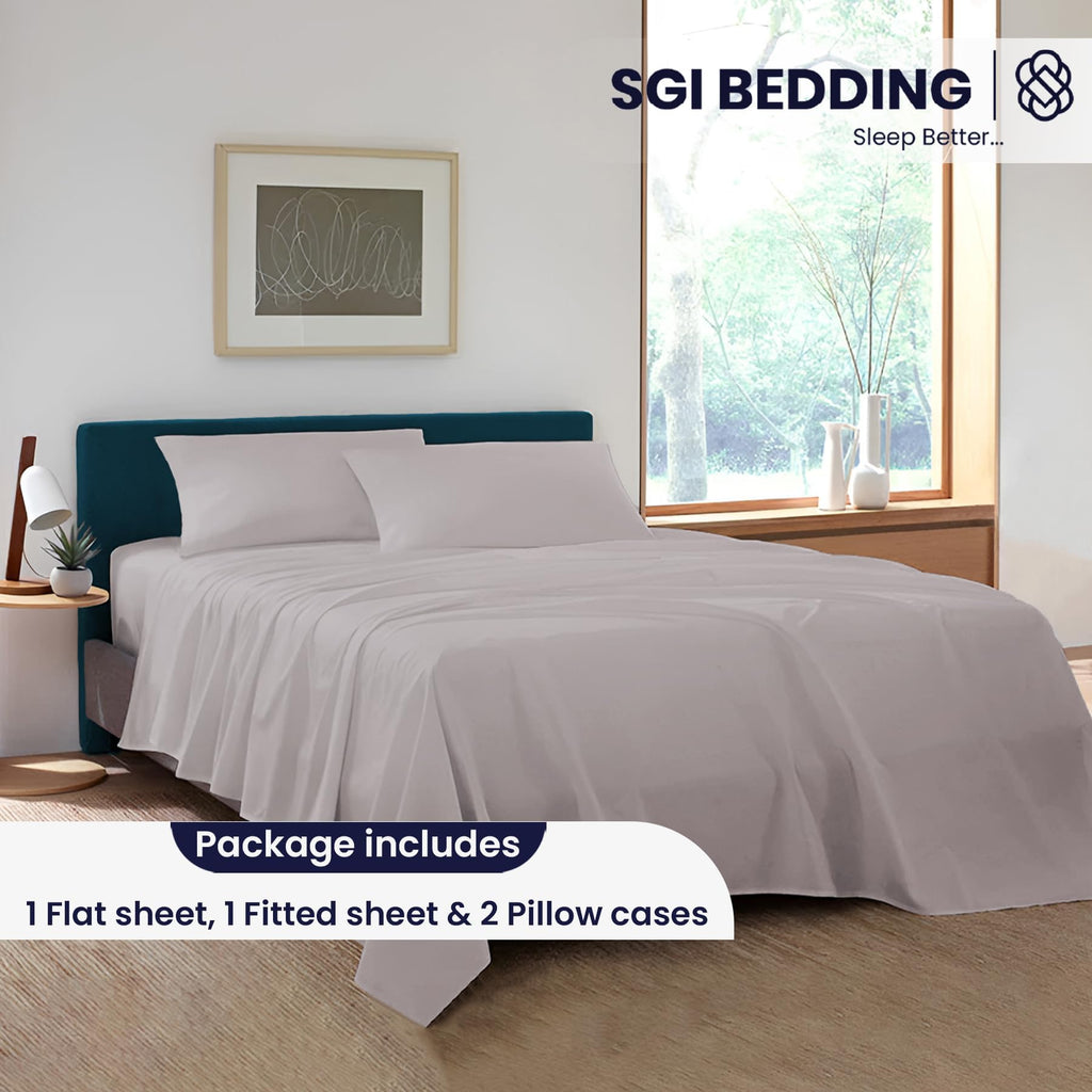 SGI 1200 Thread Count Supima Cotton California King Sheet Set - Ultra Soft, Cooling & Deep Pocket 18" Fitted