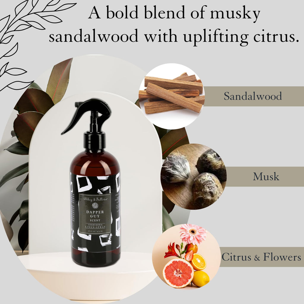 Linen Spray, Dapper Guy, 16 oz