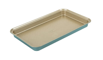 X Nadiya Brownie Tin - Non Stick Brownie Tray 33 x 18cm, Dishwasher Safe, Oven and Fridge/Freezer Safe, Steel