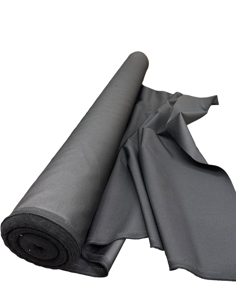 Black 1000D Waterproof Canvas Fabric by The Yard - Heavy Duty Outdoor Indoor Upholstery Fabric Furniture, Boat