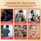 Portable Steam Sauna at Home, 9 Levels Heating, Sauna Tent for Home with Steamer and Folding Chair