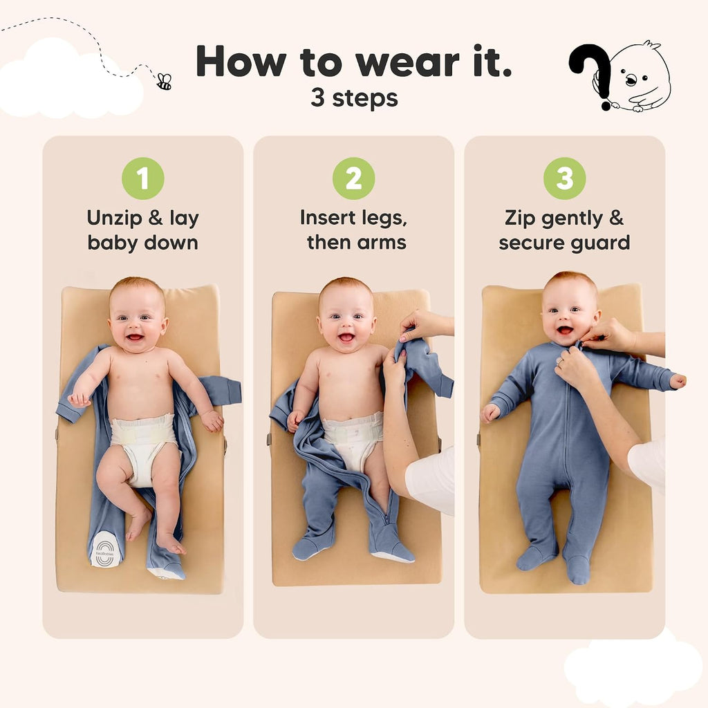 2pk Baby Pajamas Footie, Baby Sleepers, Pajamas (Slate, )