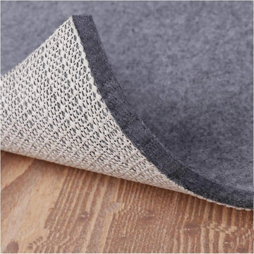 Non Slip Rug Pad Grippers - 8x10 Ft, 1/8" Thick, (Felt + Rubber) Double Layers Area Carpet Mat Tap, Provides - Set of 80