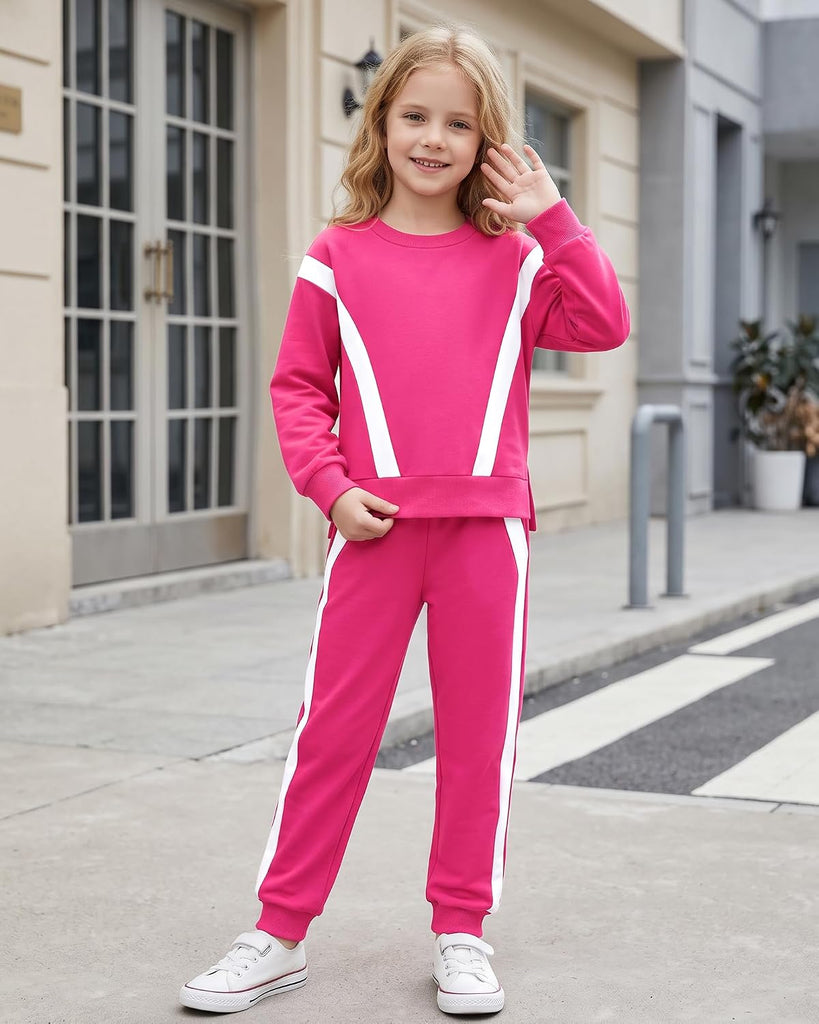 Girl Clothes 2 Piece Outfits Sweatsuit Fashion Sweatshirt Pants Set