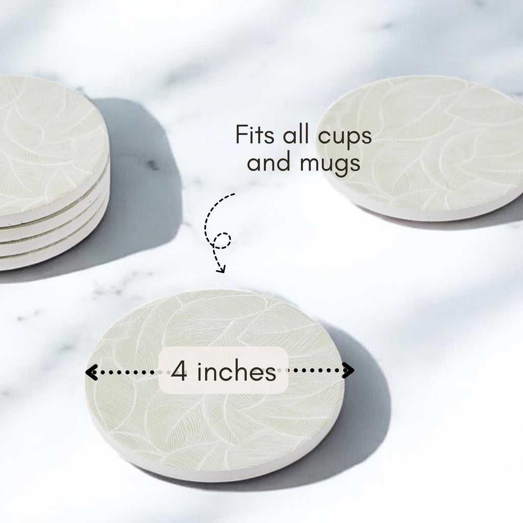 CeramicMarbleCoastersSetof6, AbsorbentDrinkCoastersforTable