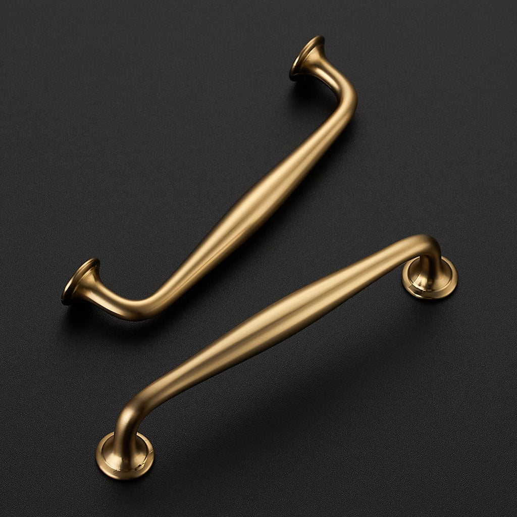 Champagne Bronze Cabinet Handles Solid Pulls 5 Inch 10 Pack