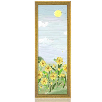 Wood 10x30 Frame Gold, Ornate Natural 30x10in Poster Picture Frame, Modern Golden 10 x 30inch Gallery Wall Photo