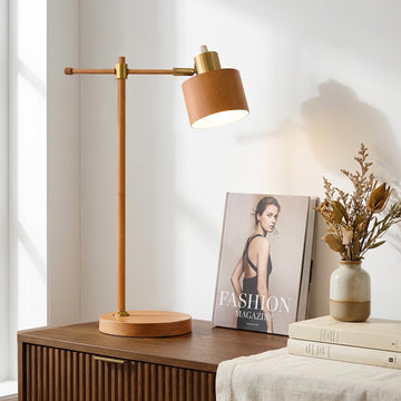 22.2" Mid Century Desk Lamp, Modern Metal Table Lamp with LED Bulb, Adjustable Reading Lamps, Industrial Task Lamp
