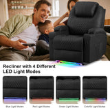 Power Recliner Chair with Vibration Massage & Heat for Adults