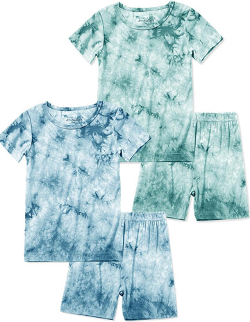 Boys Girls Bamboo Rayon Pajamas Set Kids Sleepwear