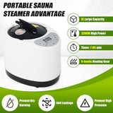 Wadoy Sauna Steamer Machine, 3L 1200W Portable Home Sauna Steamer with Remote Control
