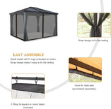 Replacement Gazebo Mosquito Netting 10x12FT, Universal Outdo - Image 3