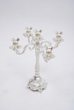 5 Arm Metal Palace Candelabra,14.5 Inch Vintage Candle Holder for Tables,Tall Candelabra Candle Standarty Events(not