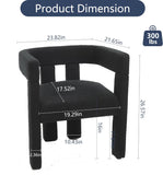 SZLIZCCC Modern Dining Chair Set of 2 / Living Room Chairs, Fabric Armchair