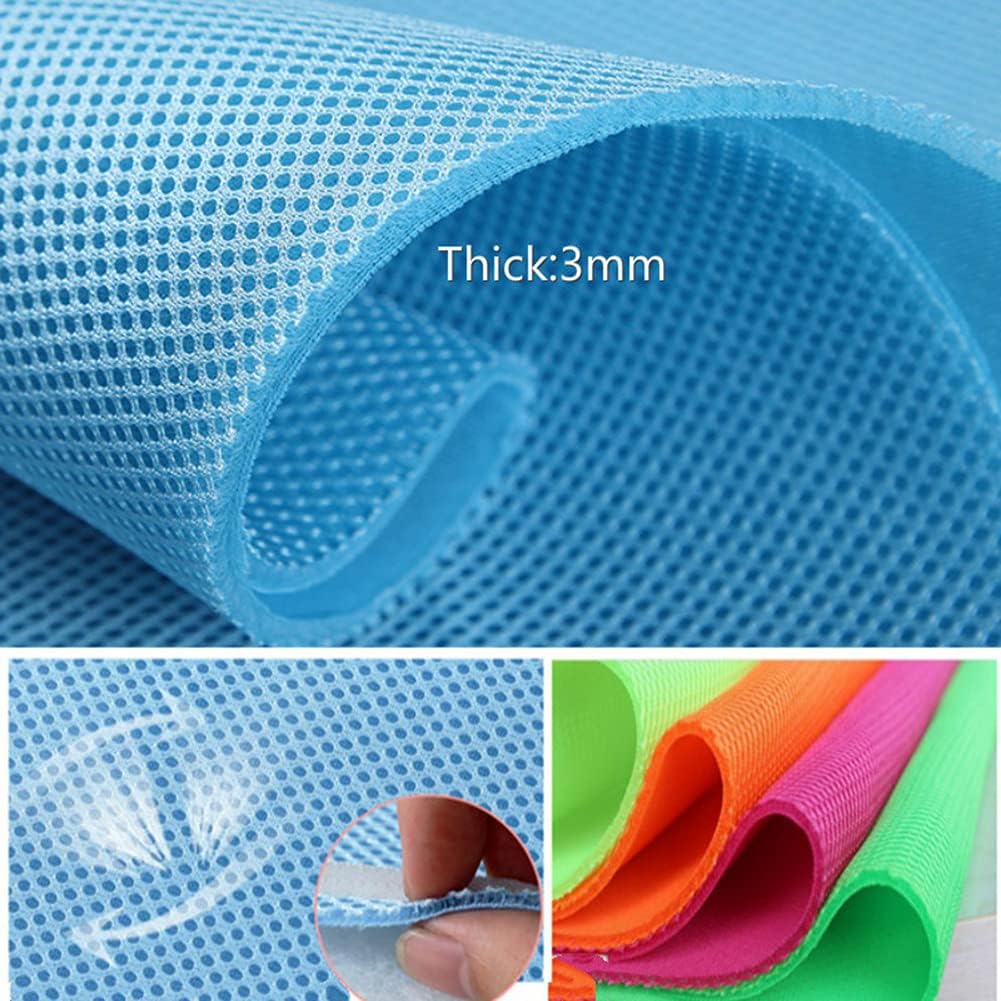 3D Air Mesh Fabric Net Cloth Three Layer Sandwich Spacer 3mm Thick Craft Seat Sew Material (Red)