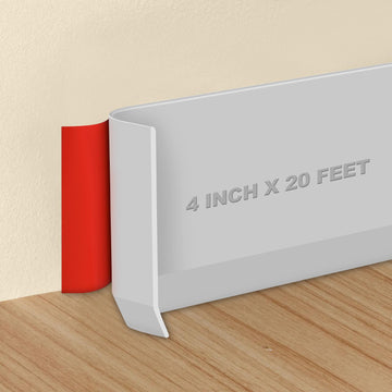 Flexible Wall Base Moulding Trim, Self-Adhesive Vinyl Wall Molding for Walls, Peel and Stick Molding Trim for Vinyl