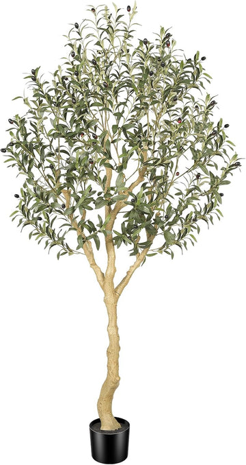 6ft Faux Olive Tree with UV Resistant Outdoor Decor