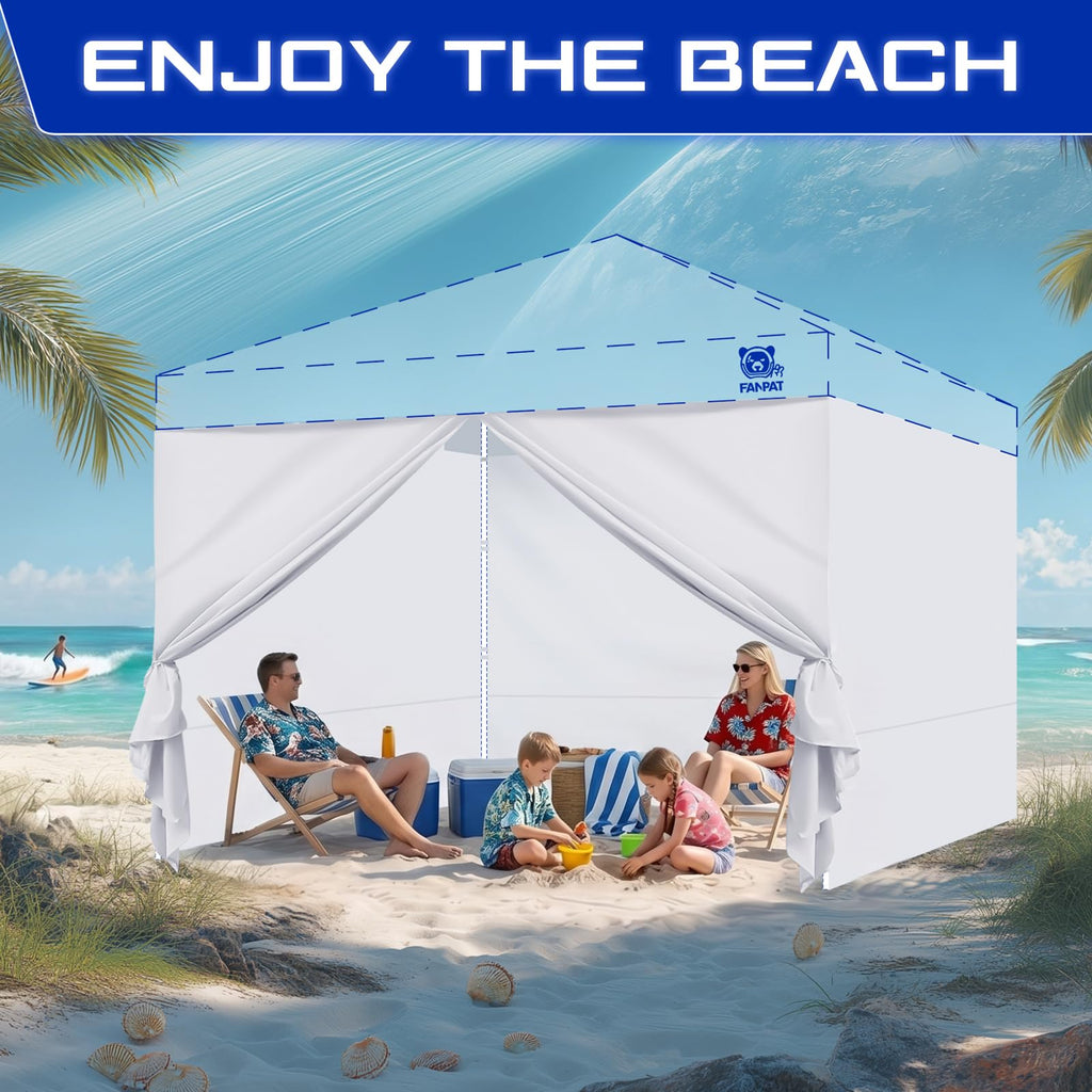 10x10 Canopy Sidewalls & Door for Canopy, Blue(4PCS Sidewalls Only)