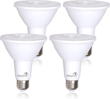 4 Pack PAR38 LED Light Bulb 90 CRI 12W = 100-120 Watt Replacement, Soft White 3000K, Dimmable Light Bulbs Flood