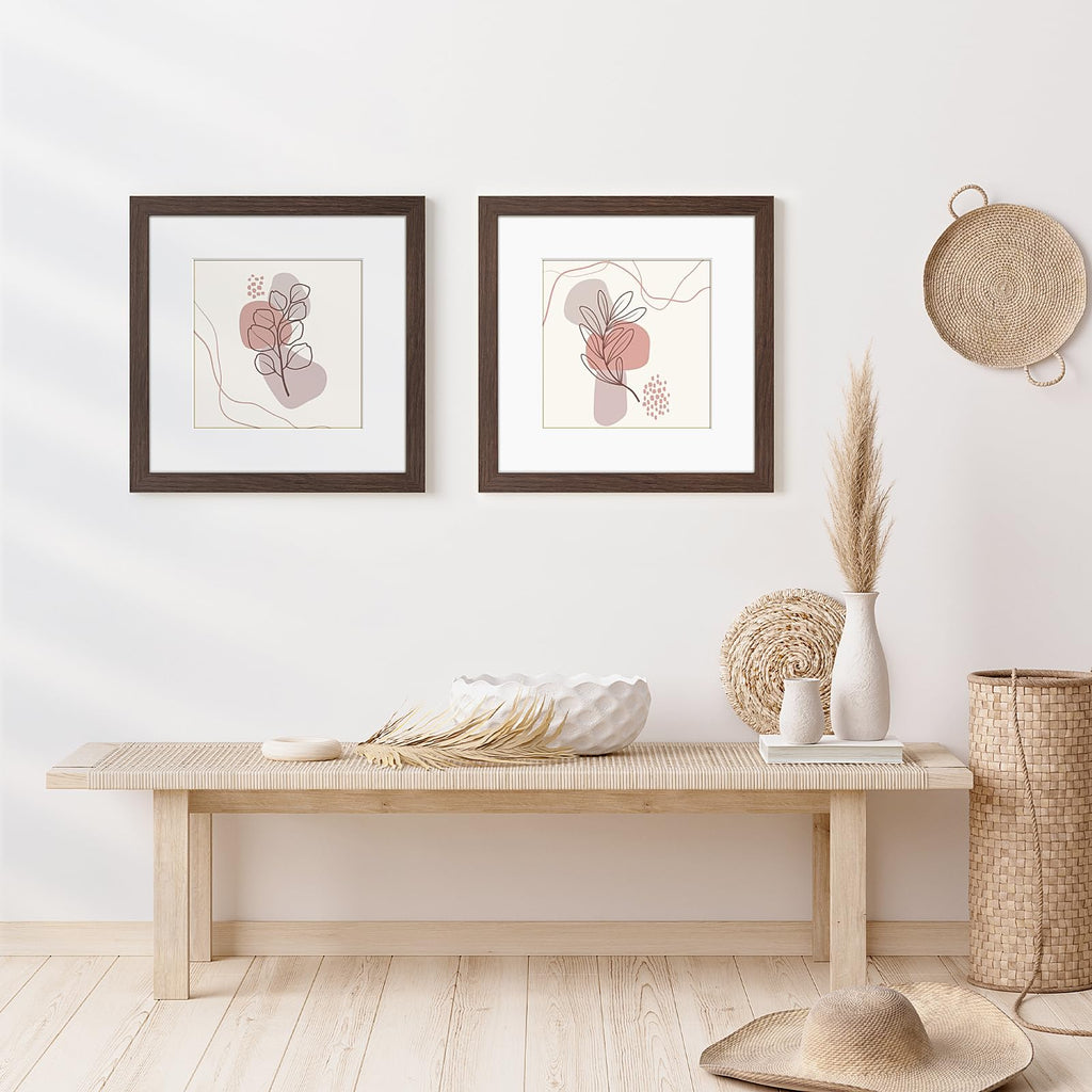 12x12 Frame, Distressed Farmhouse Wood Texture Picture Frame