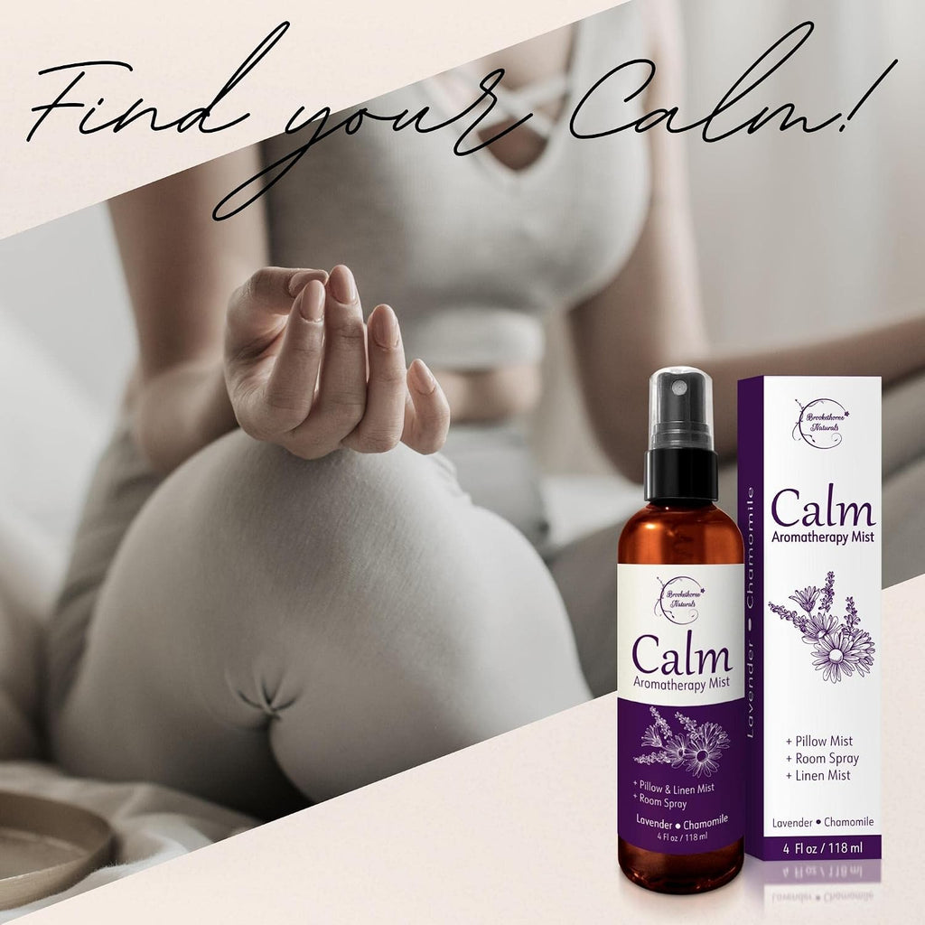 Calm Aromatherapy Mist | Lavender Pillow Spray 4oz - Set of 4