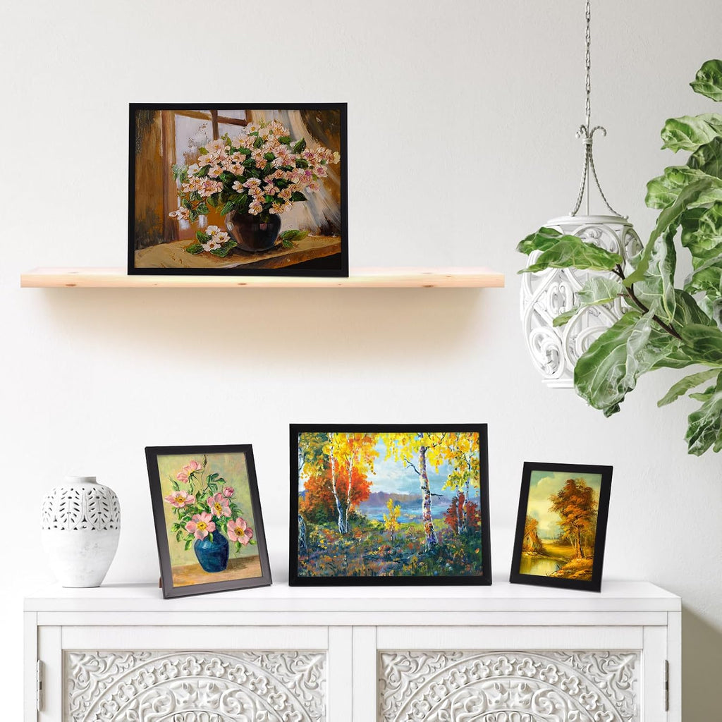 16 Pack Black Picture Frames for Multi Sizes Photos, Assorted Set Including Two 11x14, Two 8x10, Six 5x7, Six 4x6