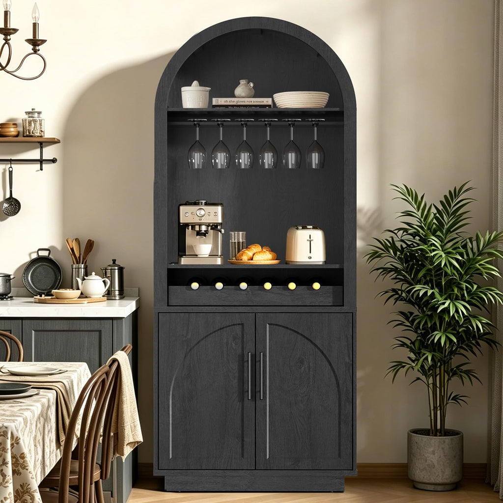 Modular Arched Coffee Bar with LED Lighting | Casa Home Living