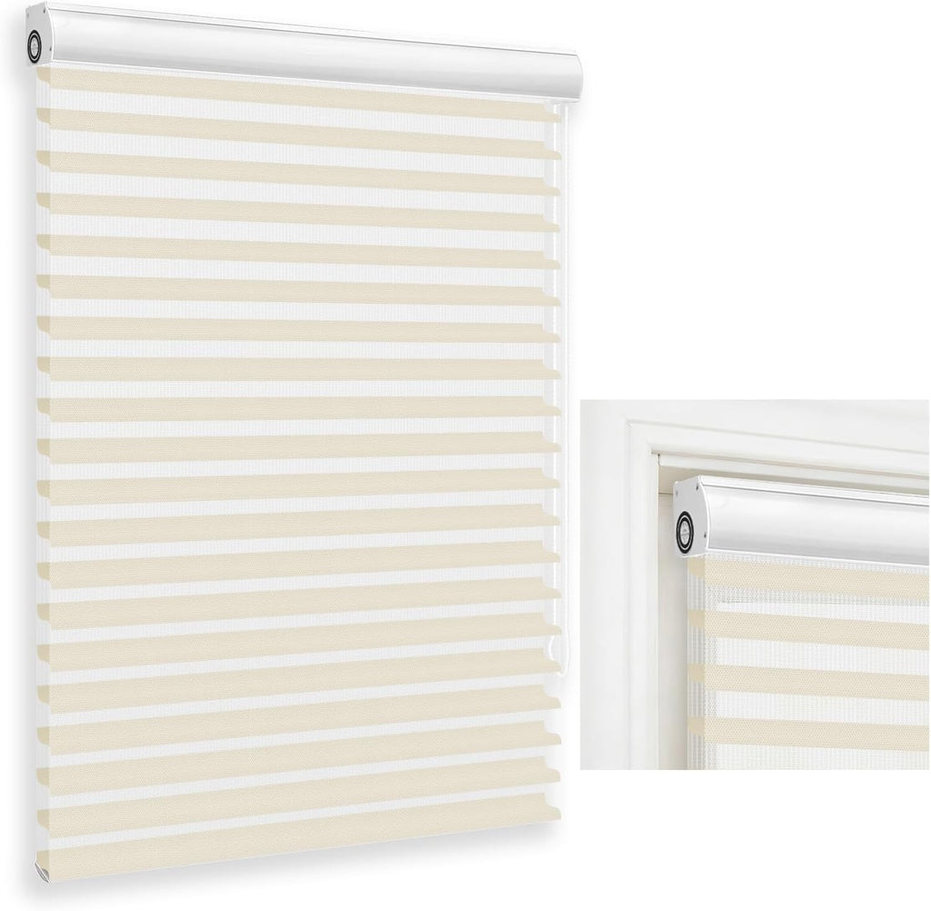 No-Drill Shangri-La Roller Shades -Blackout Blinds for Windows | Precision sizing, Day night shades, Three-layer
