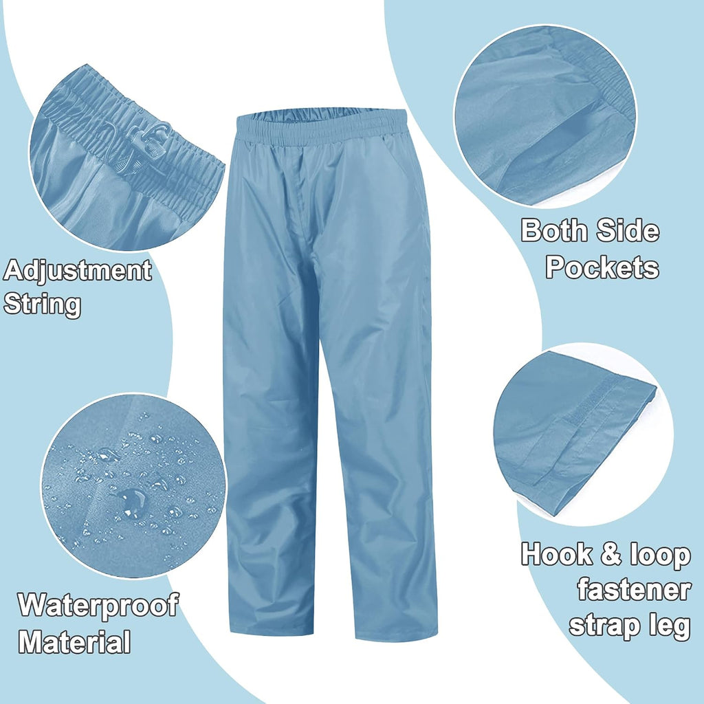 Kids Rain Gear Boys Girls Youth Rain Jacket and Pants