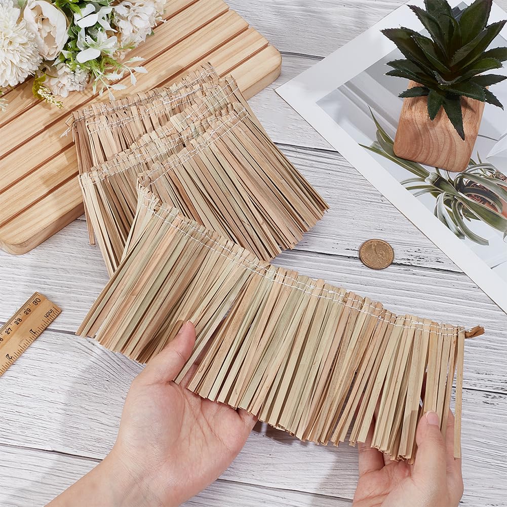 Coffee Raffia Fringe Tassel Straw Decor Trim for Sewing Making