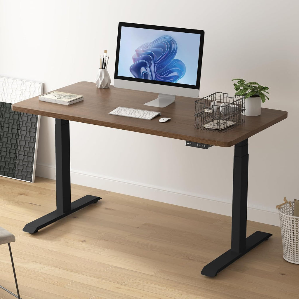 Dual Motor Electric Standing Desk Frame 3 Tier Legs Height Adjustable Handset with USB A+ C Ports Sit Stand up Desk